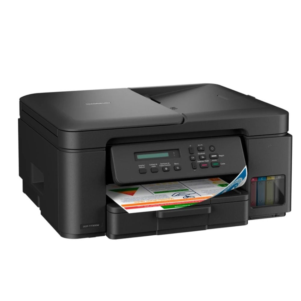 Imagen 2 del producto Impresora multifuncional Brother DCP-T730DW, inyección de tinta, inalámbrica, Wi-Fi, con tanques recargable